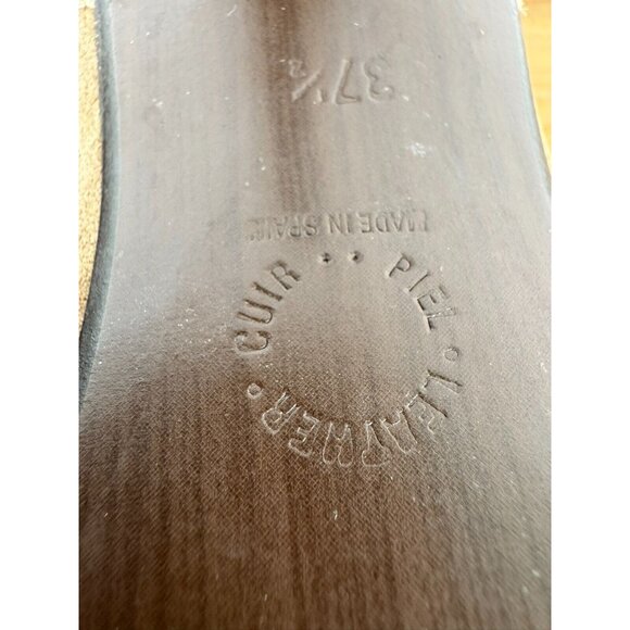 Lodi Made in Spain Suede Snakeskin Effect Tassles Heels Ladies Sz 37.5 US 7 - Picture 5 of 10